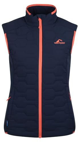 Westfjord Women's Glymur Vest | Wasserabweisend|Winddicht|Zwei Reißverschlusstaschen