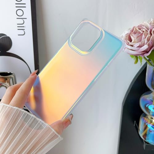 Jmltech Edge Case for iPhone 15 Pro Max - Glitter Hybrid Shockproof Holographic Silicone Luxury Protective Phone Case - Iridescent