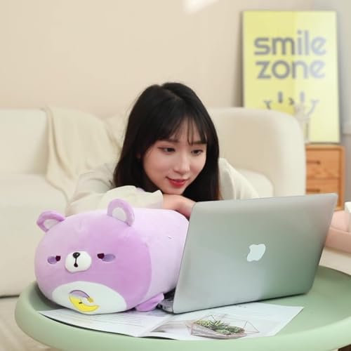Fortuning's JDS 19,6 Zoll Bär Plüschtier Bär Kuscheltier Bär Stofftier Bär Plüsch Ausgestopftes Tier Plüschkissen Spielzeug Geschenk Gefüllt für Unisex, Bär Stofftier Umarmungs-Kissen Plüschtier Bär