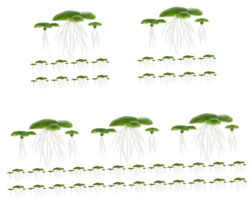 Ciieeo 5 Set Di Lenticchie Dacqua Artificiali Per Acquario Piante Galleggianti in Miniatura Accessori Per Laghetti E Vasche Per Pesci 90 Pezzi * 5