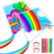 2 Pack Large White Kites for Kids Adults Design Your Own Kite with Watercolour Pens, DIY Making Arts Crafts Kites for Parties Birthday,Beach,Camping, Fun Outdoor Toys