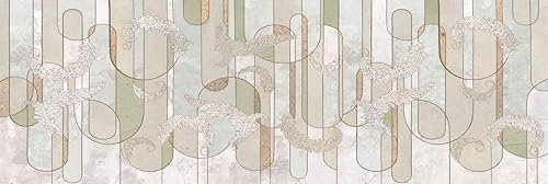 HUBDECO - Teppichläufer - Küchenteppich - Badezimmerteppich - Badteppich - Vinyl, Rutschfest - Design Elegant - 60x180cm