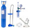 botella de Lata de oxígeno Juego completo de tanque de cilindro de oxígeno, Contenedores de almacenamiento de oxígeno portátiles médicos Recipiente de botella con máscara y snorkel para viajes/hogar/h