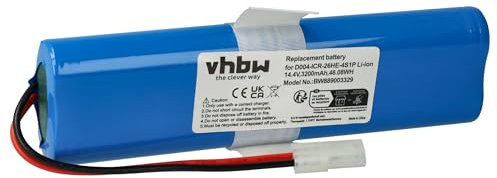 vhbw 1x Akku kompatibel mit 360 S6 Saugroboter (3200 mAh, 14,4 V, Li-Ion)