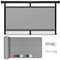 Balkon Sichtschutz Balkonumspannungen 125 x 1000 cm Blickdichte Windschutz Privatsphäre Balkonverkleidung Wetterfester mit Ösen, Kabelbinder für Garten Balkon Terrasse, Grau