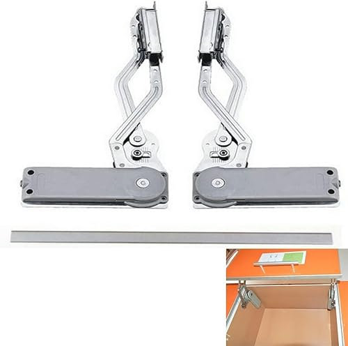 Hydraulic Buffer Cabinet Door Hinges,Folding Lift up Top Table Vertical Swing Lift Up Stay Pneumatic Arm Kitchen Mechanism Hinges