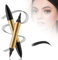 Magischer Augenbrauenstift, Doppelköpfig Multifunction 3D Microblading Eyebrow Tattoo Pencil, Präziser Brauenstift mit 4 Spitzen Langlebiger Natürlicher Augenbrauenstift (schwarz)