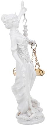 Garneck Römische Göttin Der Gerechtigkeit Statue Aus Kunstharz Mit Balance Handgefertigte Skulptur Für Büro Bücherregal Schreibtisch Dekoration Für Anwälte Und Richter