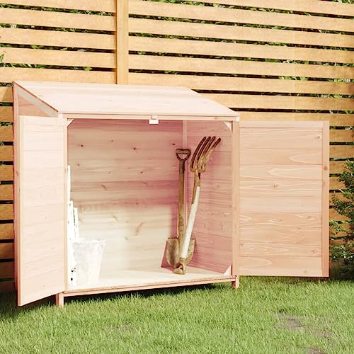 Gartenhaus Holz Gerätehaus Unterstand Wetterfest Geräteschuppen Holz Lagerschuppen, 102x52x112 cm Massivholz Tanne