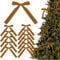 Red Velvet Bows - 12-Pack Christmas Ornaments & Decorations for Tree & Garland