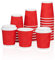 MH QUALITY Kaffeebecher To Go 200ml mit Deckel - 200x Premium Einweg Pappbecher | Coffee To Go Becher, 0,2l - Rot Ripple