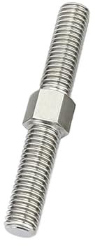 TGDGFKIAS 2Pcs M6 M8 Positive Und Negative Gewinde Bar Stehbolzen Schraube 304 Edelstahl(M6x70mm)