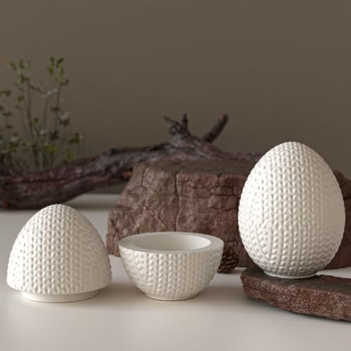 Silikonformen Gießformen Ostern, 6er Silikonform Hase Ostereier Silikonform Ostern Gips zum Gießen Gießform Hase Gießformen Silikon Ostern Silikonformen Frühling Giessformen Silikon Ostereier (A)
