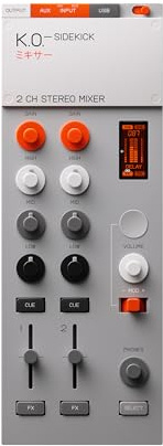 teenage engineering EP–136 K.O.–SIDEKICK standalone 2 channel stereo dj mixer, audio interface ad built-in fx