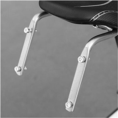 ECYC Fahrrad Sattelstütze Doppelter Wasserflaschenhalter Silber Flaschenhalter
