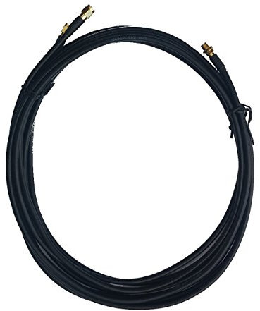 Extension black Cable LMR200 SMA Female to SMA Male Connector 2 x 2,5m for external antenna and Router 4G LTE 5G MIMO