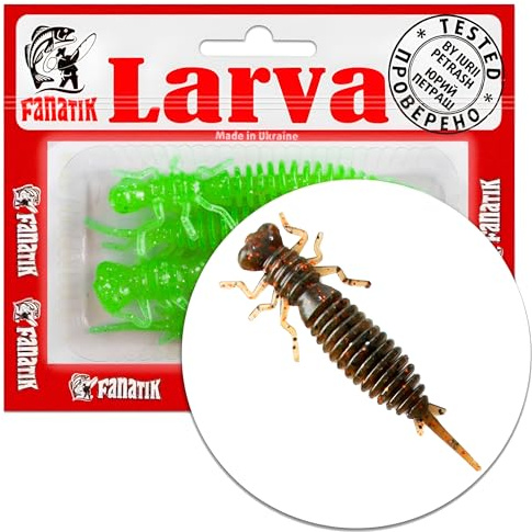 Gummiköder FANATIK Larva Aroma | Barsch Hecht Zander Döbel | 4-11cm, 0.5g - 11g | Gummifisch Jig Soft Bait Lure Kunstköder Angeln Köder Baits Lures Softbait