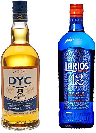 Dyc - Whisky 8A, 40º, 0.7 L + Larios - Ginebra 12 Premium Mediterranéa, 40%, 0.7 L