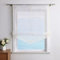 ESLIR Raffrollo mit Schlaufen Raffgardinen Gardinen Küche Transparent Schlaufenrollo Vorhänge Bestickt Modern Voile Gelb BxH 100x140cm 1 Stück