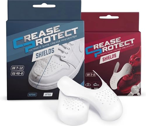 Crease Protect Schaumreiniger Nachfüllflasche | 200ml Wasserloses Schuhputzmittel für Sneaker, Leder, Wildleder & Stoff | Bis zu 100 Reinigungen | Schuhpflege Nachfülllösung (EU 40–46 | 1 Paar)