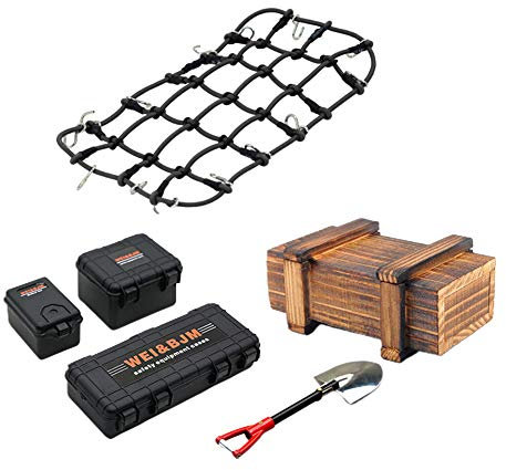 RC Auto Simulation Gepäckkoffer 4WD RC Auto Schaufel Dekorative Rock Crawler für TRX4