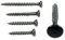 SN-TEC Spanplattenschrauben/Senkschrauben/Holzschrauben mit Abdeckkappen (50 Stück) Länge 25 bis 70mm wählbar, Farbe: Anthrazit (4,5x25 mm)