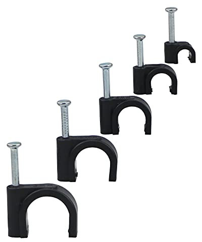 Lot de 420 serre câbles Avec fixation murale Pour organiser les fils, les câbles, la télévision et les lignes de communication (4/6/8/10/12 mm) - Noir