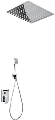 IMEX GET015 VOLGA Conjunto de Ducha Empotrado Monomando Cromo