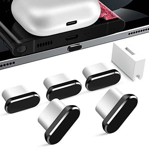 TITACUTE 5 Stück USB C Staubstecker für iPhone 16 15 Typ C Staubschutzhülle für Samsung Glaxy S24 A15 S23 FE S22 S21 S20 FE A55 A33 A13 A25 Typ C Staubschutz für Google 9 8 7 Pro 6a für Redmi Note 13