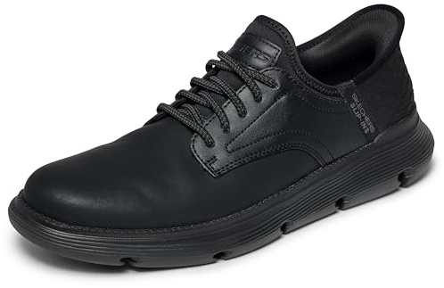 Skechers Men's Garza Gervin Loafer Trainer, Black, 7 UK