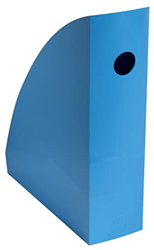Exacompta - Réf. 18283D - 1 Porte-revue MAG CUBE BeeBlue, classeur à revue, rangement pour documents, catalogues, magazines largeur 8,2 cm - Pour formats A4 et A4 maxi - Couleur turquoise