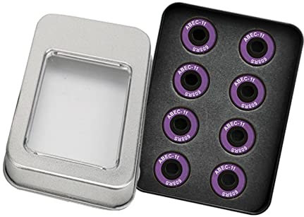 pistro ABEC-11 608RS Roulements en céramique Roulement Bille pour roller et skateboard Violet