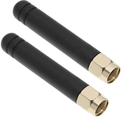 OTOTEC 2 Piezas Mini Antena WiFi Banda Dual 2.4GHz 5.8GHz Conector Macho RP-SMA Antena para Enrutadores Ap Punto de Acceso Mini Tarjeta de Red PCIe Amplificador de Señal CPE