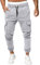 EODJXIO Jeans da Lavoro Uomo Larghi e Slim Fit Pantaloni Tecnici con Zip e Lino