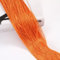 Wambere 2 Stück 1m × 2m Fadenvorhang Linienvorhang Türvorhang Hintergrundvorhang Seilvorhang Schnur Vorhang Gardine Curtain für Fensterdekoration Raumteiler Dekoration Feiertagsdekoration,Orange