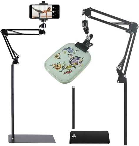 Stickrahmen Ständer für Schoß Krankenschwester Stickrahmen Schoß Stickerei Ständer für Handarbeit Kreuzstich Rahmenständer Stickerei Bodenständer geeignet für Stickset und Kreuzstichzubehör