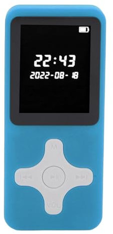 Reproductor MP3 con Bluetooth 5.0, Reproductor de Música Portátil con Altavoz HD Incorporado, Admite Radio FM, Grabación de Sonido, Despertador, Libros (Blue)