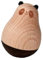 Amosfun Spielset für Kinder Spielzeug nickende Puppen süße Tumbler-Puppe Bookshelf Decor bücherregal Dekoration Becher Baby Rasseln Tier Kunsthandwerk neugeboren Hölzern