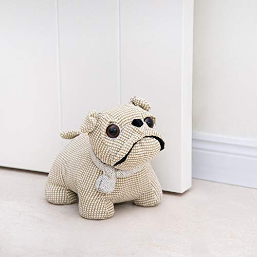 Forecronic Niedliche Türstopper Dekorative Türstopper für Haus und Büro, Bulldogge beschwert Innenraum Türstopper Stoff gefüllte Tier Türstopper Boden dekorativ