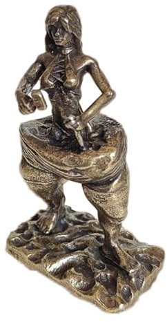 Gewichtsverlust-Göttin-Statue, Abnehm-Statue Erinnert Sie daran, fit zu bleiben, handgefertigtes Yoga-Ornament - Figur aus galvanisierter Kupferlegierung, dekoratives Raum-Kunsthandwerk für