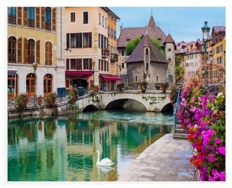 Puzzle 1000 Teile,Annecy,Papier Kinderspielzeug Dekompressionsspiel 38x52CM