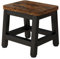 IBUYKE Small Step Stool for Adults Kids, Wooden Bedside Step Stool for High Beds, Non-Slip Mini Stepping Foot Stool with 330 Lbs Capacity for Bedroom Livingroom Bathroom Kitchen, Rustic Brown TBD003H