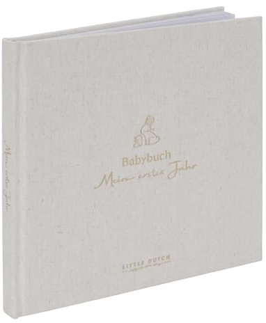 Little Dutch 4741 Babybuch Mein erstes Jahr Baby Bunny beige - Newborn Naturals