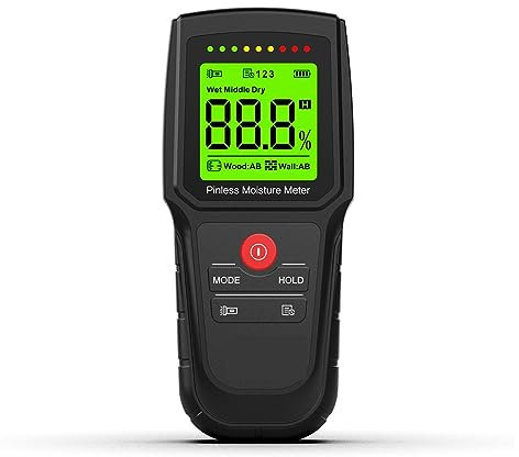 Feuchtigkeitsmesser Hygrometer Digitales Feuchtigkeitsmessgerät, Karton-Feuchtigkeitstester, Wandhygrometer, Holz-Feuchtigkeitsdetektor, zerstörungsfreies Messgerät Schützen Sie Ihre Arbeitsfläche