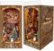 Luuwik Weihnachts-Cottage DIY Book Nook Kit 3D Holzpuzzle mit LED-Lichtern,Festliche Feiertags-Buchstützen-Dekoration,Geschenk für Jugendliche und Erwachsene