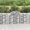 Xichuzi Gabione mit Hochbogen, Gabionenkörbe, Gabionen Hochbeet, Steinkorb, Gabionengitter, Drahtkorb Für Pflanzen, Kräuterspirale Für Garten, 200x50x100/120 cm Verzinktes Eisen