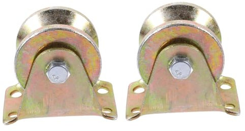 KONTONTY 2stücke Förmige Laufrollen Für Schiebetüren Aus Rostfreiem Stahl Mit Und Halterung Für Umgekehrten Gleistorrahmen Verschleißfest Und Haltbar