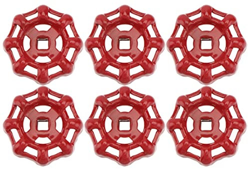 Veemoon 12stücke Gusseisen Handrad Für Absperrventile Robuste Drehknöpfe Mit Glatter Oberfläche Installieren Für Wasserleitungen Und Gartenanwendungen