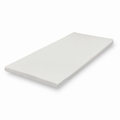 Topper in Memory Foam COMBOCOOL™ 80 x 190 cm – Topper per materasso singolo con raffreddamento attivo – Rivestimento fresco e lavabile ed elastici rinforzati – Spessore 5 cm – Certificazione Oeko-Tex