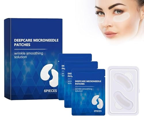 Malora Microglow Augenklappen,Hyaluron Patches für unter den Augen,Unter den Augen,Feuchtigkeitsspendende Augenmaske gegen Falten, Augenringe mit Hyaluronsäur (1 box)